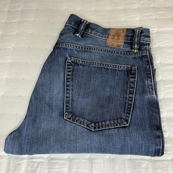 Gap 1969 Standard Relaxed Straight Mid-Rise Denim Jeans Men's 36x32 | Blue - Picture 11 of 11